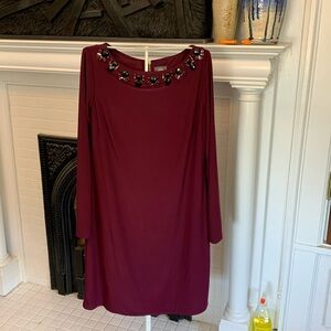 Vince Camuto fully lined jeweled neck dress. Worn‎ about 3x